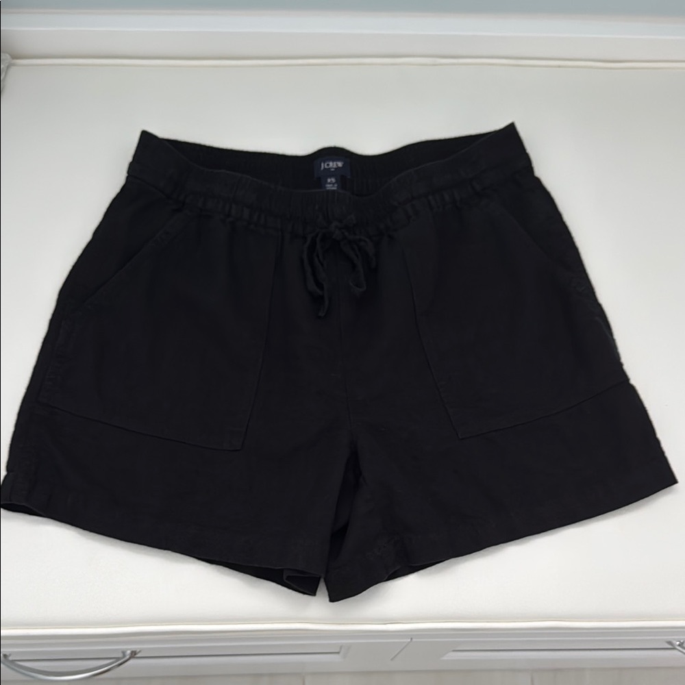J. Crew Factory Black Shorts with Elastic Waistband